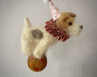 Cake Topper - Balancierende Draht Foxterrier