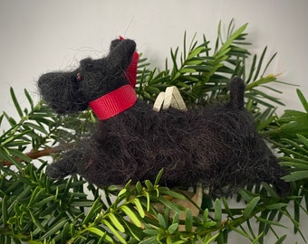 Ornament - Black Scottish Terrier Dog