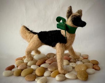 Needle Felted German Shepherd Puppy