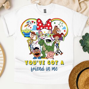Toy Story Inspired 'You've Got a Friend in Me' T-Shirt | Colorful Disney/Pixar Character Tee for Kids & Adults
