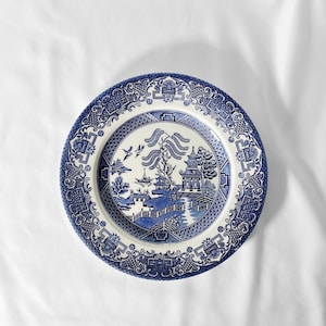 Vintage Blue Willow Pattern Plate (Small)