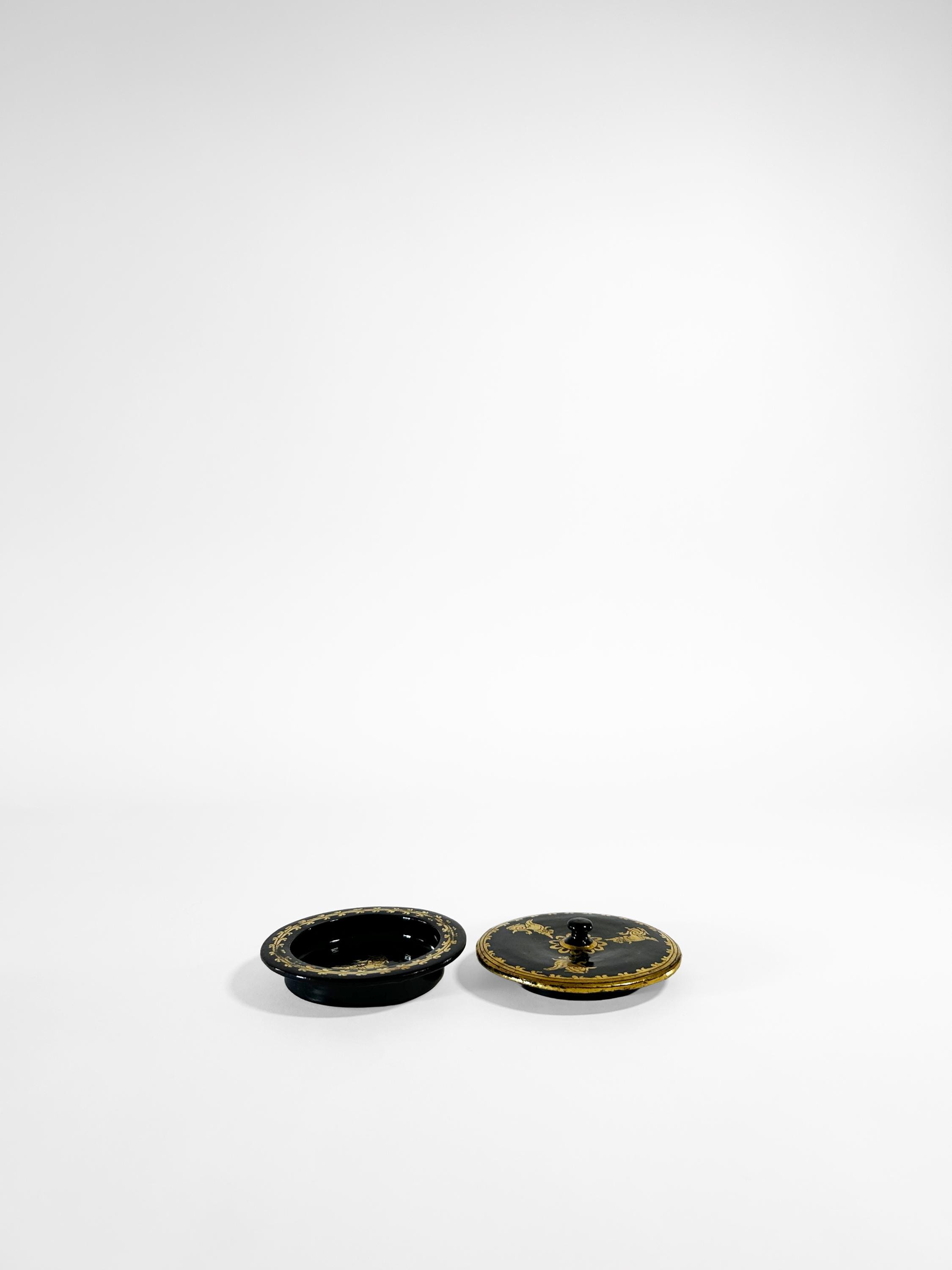 Ffoo Box Black Lacquerware Box With Gold Foo Dog Motifs | Asian Box - Etsy