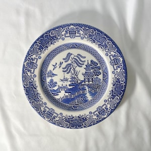Vintage Blue Willow Pattern Plate (Big)