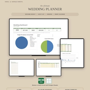 Wedding Planner Spreadsheet,All in One Excel Google Sheets Template Automated Budget Tracker Guest List Seating Chart Timeline VendChecklist