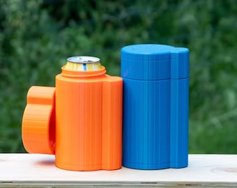 Kunststoff leichte Thermoskanne für 0,5 Liter Aludosen. Bierkühler/Getränkekühler/Wanderzubehör/Dosenkühler/Campingzubehör/