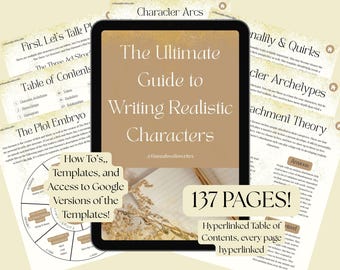 De ultieme gids voor het schrijven van realistische personages | DIGITALE DOWNLOAD | 137 pagina's