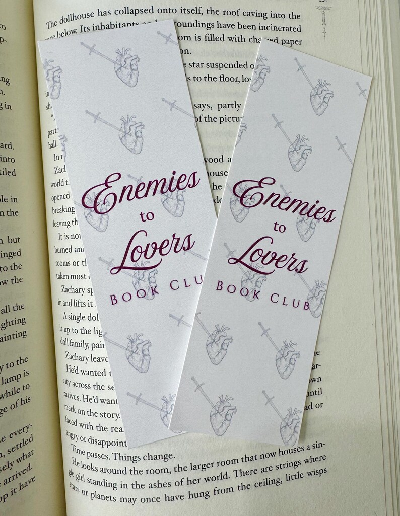 The Enemies to Lovers Printable Book Club Bundle - Etsy