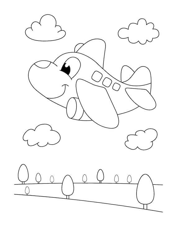 Cartoon Airplanes coloring book, Airplanes coloring book, Cartoon coloring book,