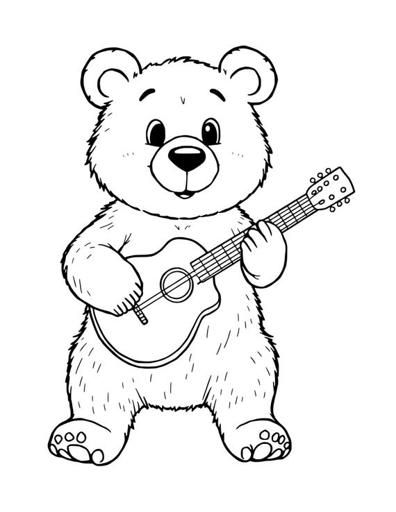 Big Bear Adventures, A Fun and Furry Coloring Book, Big Bear Adventures Coloring Book, Bear Adventures Coloring Book