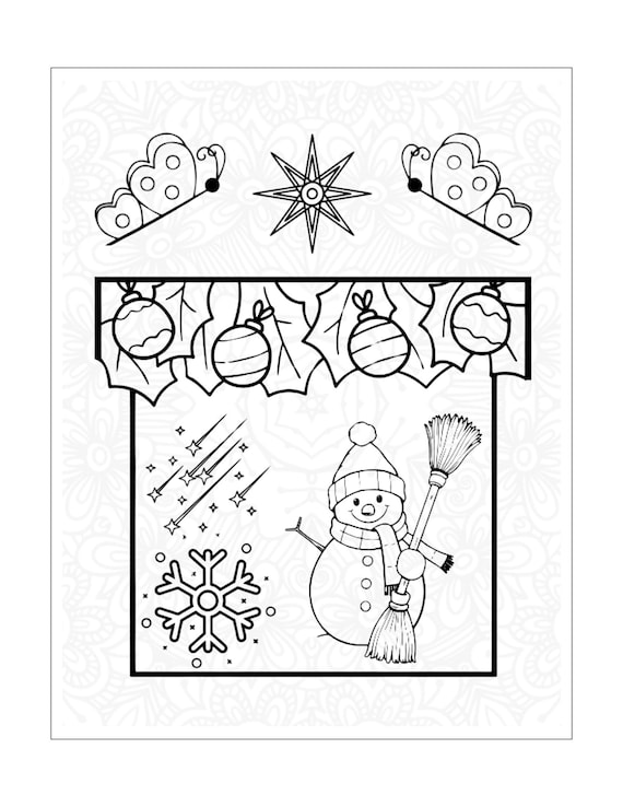 Christmas Season Holiday Coloring Book, Christmas Coloring Book, Holiday Coloring Book