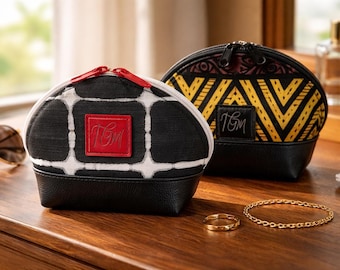 Cosmetic bags are available in various colors and patterns