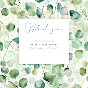 Rustieke aquarel eucalyptus en bloemengroen clipart voor huwelijksuitnodigingen, op de natuur geïnspireerde kunst