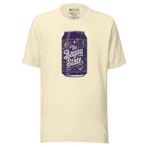 The Bayou State Can T-Shirt – Louisiana Pride Beer Can Graphic Tee