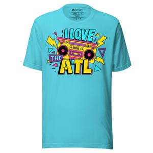 Camiseta &quot;Me encanta la ATL HipHop&quot;: Camiseta retro de Atlanta de los 90