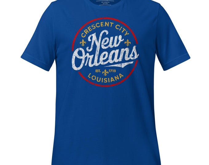 Featured listing image: New Orleans Vintage Circle T-Shirt – Crescent City Louisiana Tee