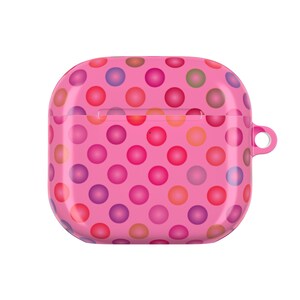 DoodleBum Rainbow Paw Print AirPod Case | Cute Pet Pattern, Blue Background