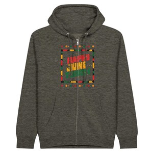 Premium Unisex Zip Hoodies | Happy Juneteenth Hoodie| Black History Pride | Freedom Day Hoodie | Black Heritage Top | Pride Apparel