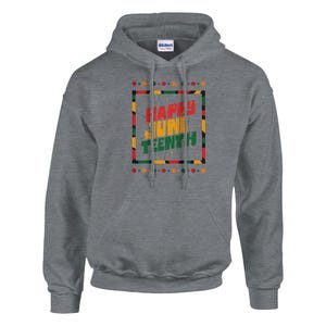 Classic Unisex Pullover Hoodie | Happy Juneteenth Hoodie | Black History Pride/Freedom Day Hoodie | Black Heritage Top | Pride Apparel