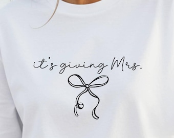 T-shirt « C'est pour Madame », T-shirt « Couleurs confortables pour la mariée », Cadeaux minimalistes pour enterrement de vie de jeune fille, Cadeau de mariage pour elle, T-shirt de fiançailles « Future Madame »