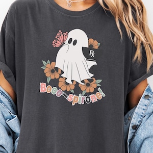 Boo-spirone Halloween Pharmacy Shirt, Funny Anxiety Pharmacist Tee, Halloween Nurse Shirt, Pharmacy Tech Gift, Pharmacist Appreciation Gift