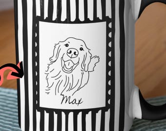 Custom Pet Portrait Mug, Personalized Dog Cat Photo Cup, Pet Memorial Gift, Dog Mom Coffee Mug, Custom Pet Lover Gift