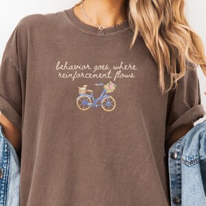 Cute Behavior Analyst Shirt, Comfort Colors® ABA Therapy Tee, RBT BCBA Therapist Gift, Funny Reinforcement Shirt, Preppy Behavior T-shirt