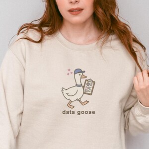 Sweatshirt RBT Data Goose, trui Silly Goose Behaviour, BCBA-ronde hals, geregistreerd gedragstechnicus cadeau, grappige trui ABA-therapeut