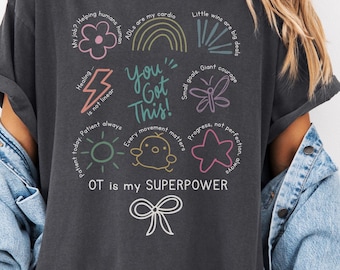 Occupational Therapist Comfort Colors® Shirt, OT Appreciation Gift for Students, Pediatric OT Tee, COTAs Graduation Shirt, ADL Therapist Tee