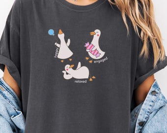 Lustige Alberne Gans ABA Shirt Comfort Colors® | Bcba RBT Sped Lehrer Geschenk | Verhaltensanalytiker-Tee ABA-Therapy | Abschlussfeier Geschenke, Geschenk für sie