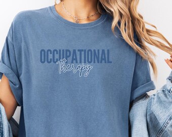 OT Comfort Farben T-Shirt | Ergotherapie Geschenk | COTA Assistent Shirt | OT Abschluss-T-Stück für Therapeut | Therapie-Crew Geschenk