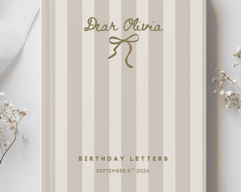 Personalized 50th Birthday Memory Book, Chapter 50 Birthday Journal, Birthday Letters Keepsake, Custom Milestone Gift, Guest Book