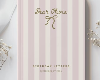 Personalized 21st Birthday Letters Book, 21st Birthday Memory Book, Birthday Keepsake Journal, Custom Milestone Gift, Letter Book