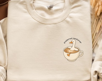 Sudadera divertida de Silly Goose RBT, suéter de café para terapeuta ABA, cuello redondo para analista de conducta BCBA, regalo para profesor de educación especial