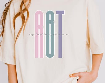 Camiseta bohemia de colores cómodos para RBT, camiseta de técnico en conducta registrado, camiseta minimalista de terapeuta ABA, regalo de RBT para graduación, idea de regalo de BCBA