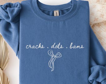 Mahjong Sweatshirt Cracks Dots Bams | Funny Mahjong Crewneck | Cute Minimalist Game Night Sweater | Gift for Mahjong Player