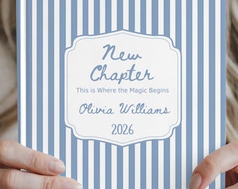 Personalized New Chapter Journal, Custom Name Notebook, Retirement Gift, Graduation Journal, New Job & New Beginnings Gift