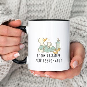Personalized Silly Goose Respiratory Therapist Mug, Peds Respiratory Accent Mug, RN ICU Nurse Coffee Cup, Respiratory Therapy Gift,RT gift