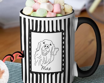 Custom Pet Portrait Mug, Personalized Dog Cat Photo Cup, Pet Memorial Gift, Dog Mom Coffee Mug, Custom Pet Lover Gift