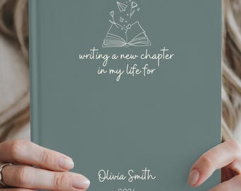 Personalized New Chapter Journal, Graduation Gift, Hardcover Notebook