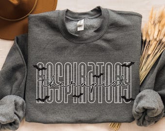 Halloween Respiratory Therapy Sweatshirt | Spooky RT Crewneck | Respiratory Therapist Gift | Medical Halloween Sweater | RRT Grad Pullover