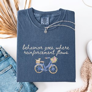 Behavior Analyst Comfort Colors® Shirt, Minimalist ABA Therapist Tee, RBT Bcba Graduation Gift, Grandmillenial  ABA Reinforcement Shirt