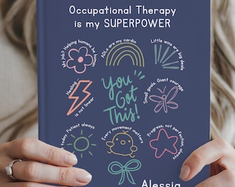 Occupational Therapist Journal, Personalized OT Notebook, OT Graduation, Occupational Therapy Planner, Thank You Gift Therapist Appreciation