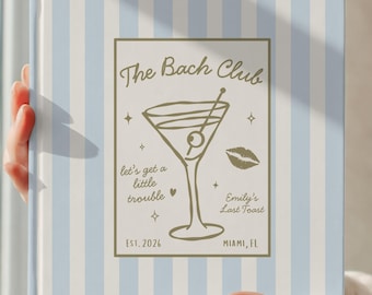 Personalized Bachelorette Guest Book, Bach Club Instant Photo Album, Bridal Shower Guest Book, Bride Keepsake, Girls Trip Scrapbook