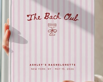 Personalized Bach Club Guest Book, Bachelorette Party Polaroid Photo Album, Bridal Shower Scrapbook, Bride Keepsake, Custom Memory Book