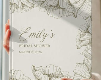 Personalized Bridal Shower Guest Book, Letters To The Bride Book, Wedding Keepsake Photo Album, Bride To Be Gift, Custom Wedding Scrapbook