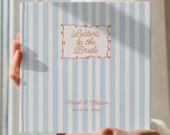 Letters to the Bride Photo Book, Wedding Guest Book, Personalized Bridal Shower Photo Album, Keepsake Gift for Bride to Be