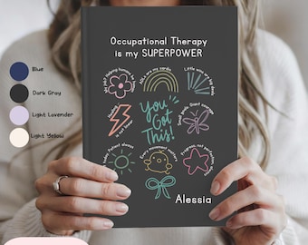 Occupational Therapist Journal, Personalized OT Notebook, OT Graduation, Occupational Therapy Planner, Thank You Gift Therapist Appreciation