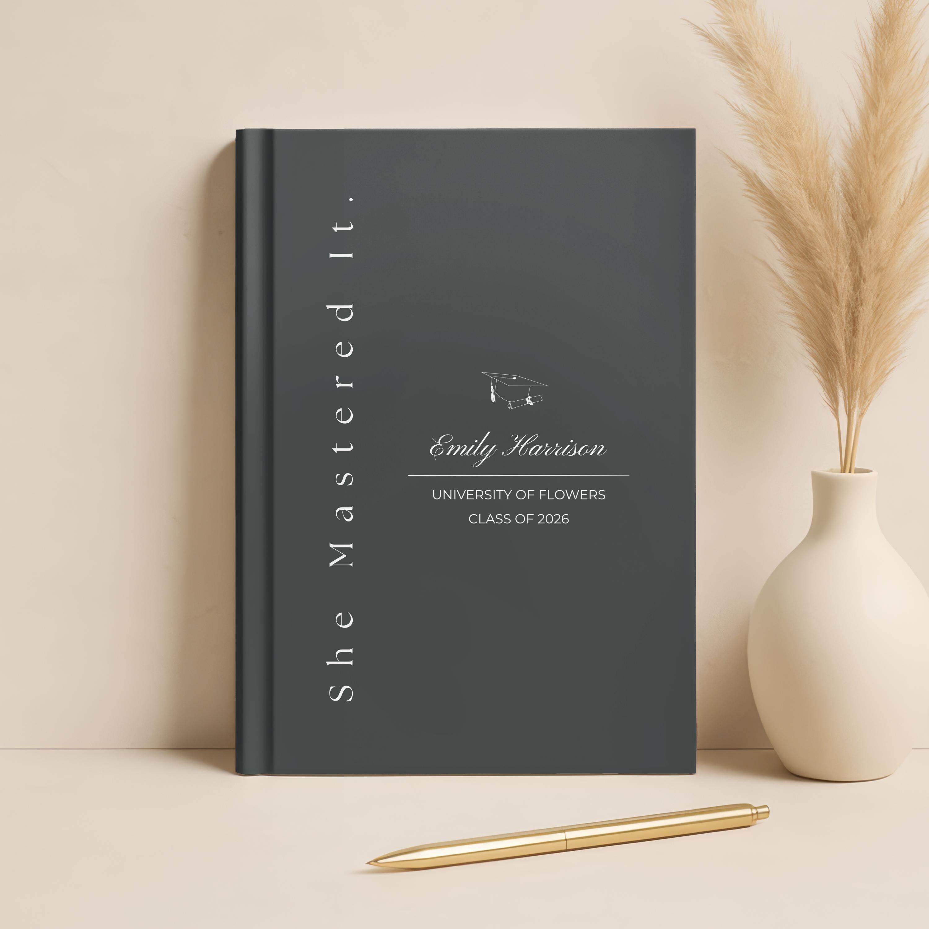 Custom Masters Graduation Journal Mastered It Notebook Gift Grad Party ...