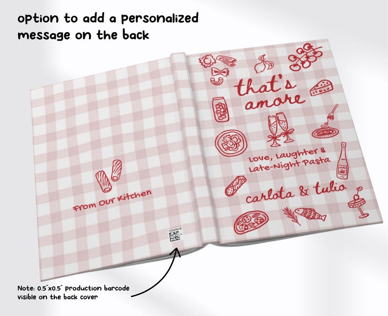 Libro de recetas personalizado para parejas, libro de cocina familiar personalizado, regalo de boda para recién casados, diario para amantes de la comida en la inauguración de la casa. imagen 13