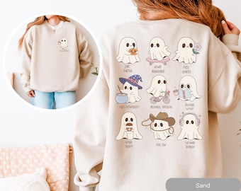 Boo RT Halloween Sweatshirt, Cute Ghost Respiratory Therapist Sweater Spooky RT Crewneck Nicu RT Gift, Pulmonary Nurse Top  Respiratory Gift